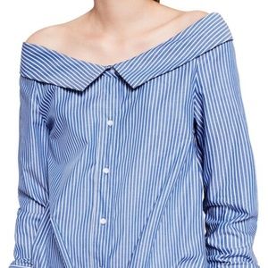 Zara shirt off the shoulders.